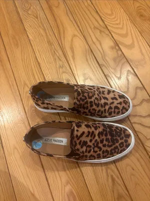 Steve Madden Size 7.5 Cheetah Leopard Slip on Sneaker Shoes thumbnail 3