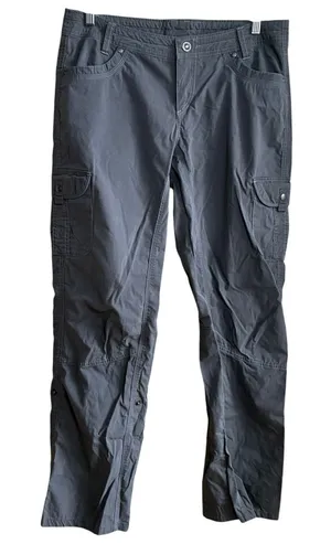 Kuhl gray heathered pants straight leg women's size 12 regular comfort nylon thumbnail 1