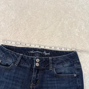 VTG Y2k 90s American Eagle Womens Low Rise Boot Cut Jeans 4L Dark Wash Preppy thumbnail 4