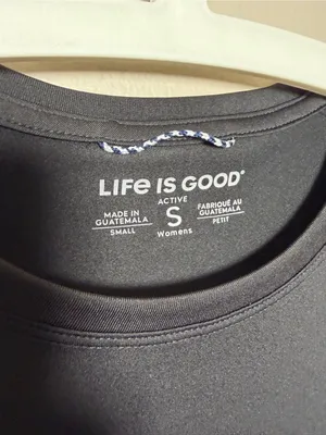 Life is Good Active t-shirt black size small thumbnail 3