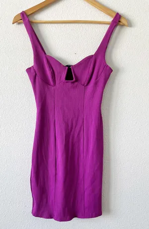 Lulu’s Hotter Than You Can Handle Magenta Purple Bodycon Mini Dress thumbnail 1