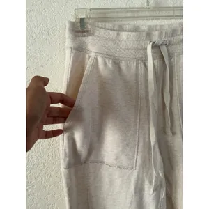Aerie Joggers S Long Oatmeal Heather Cotton Drawstring High Waist Lounge Pants thumbnail 2