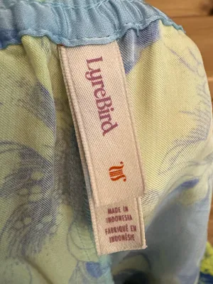 Lyrebird Anthropologist Large Viscose Satin High Rise Wide Leg Pajama Pants thumbnail 8