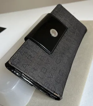 Authentic Bvlgari 7x4 Logomania Monogram Denim Patent Leather Long Wallet Italy thumbnail 1