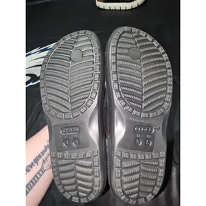 Crocs‎ Black Thong Sandals Womens 5 Mens 3 thumbnail 5