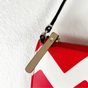 KATE SPADE South of the Border Lolly Red White Chevron Pattern Wristlet Boho thumbnail 9