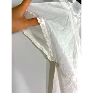 Aerie Women's Beach Coverup Top V Neck Tassel Front White XS‎ NWT thumbnail 4
