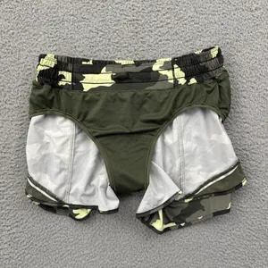 Lululemon Hotty Hot Low Rise Shorts 4" Heritage 365 Camo Green Athletic Women 8 thumbnail 3