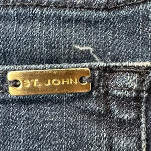 St John Sport Women Blue High Rise Wide Leg Jeans 8 Made in USA Normcore Preppy thumbnail 4