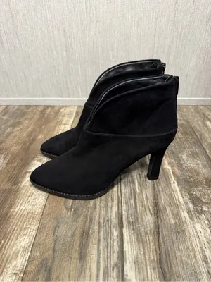 Black High Heel Ankle Bootie Size 9 thumbnail 5