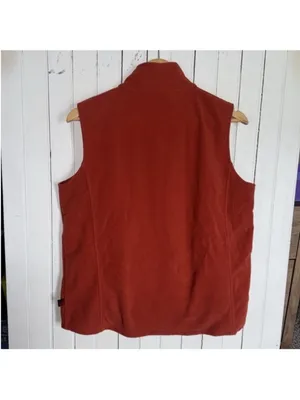 Woolrich Fleece Vest Burnt Orange Size L thumbnail 6