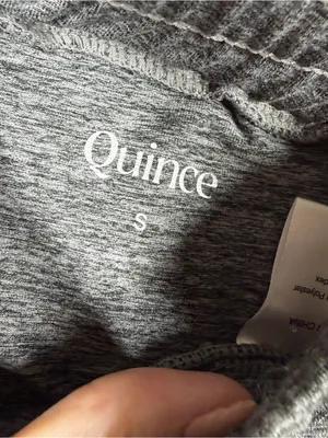 Quince Heather Gray Flowknit Mid‎ Rise Jogger Pants thumbnail 3