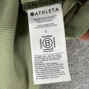 Athleta Vienna‎ Cargo Skirt Skort 2 Green Stretch Golf Sports Outdoors UPF 50+ thumbnail 11