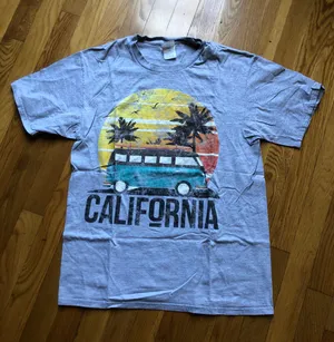 Distressed California T thumbnail 1