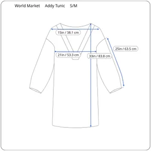 World‎ Market Womens Addy Tunic Top Blouse S/M Tropical Floral Swing Feminine thumbnail 11