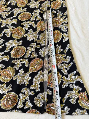 Reformation Floral Paisley Midi Dress High Side Slit Boho Slip Dress Size 8 thumbnail 10