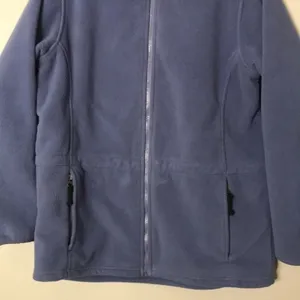 L.L. bean fleece zip up fall winter jacket with synch waist size medium thumbnail 3