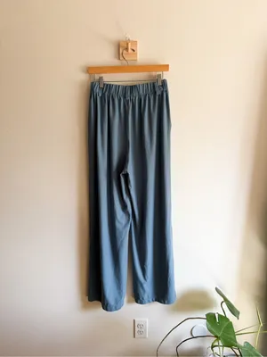 Halara Sky Blue High Waisted Waffle Pants Size M thumbnail 4