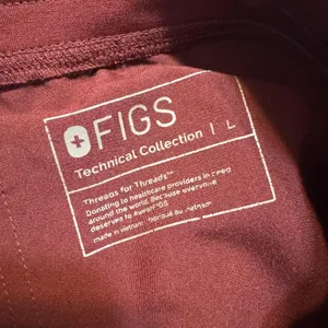 FIGS Pants ladies Large Burgundy Technical Collection Scrub pants Workwear thumbnail 8