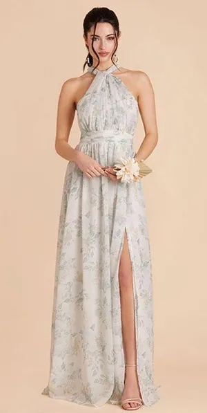 Birdy Grey Grace Chiffon Dress in Sage Spring Garden Size Medium thumbnail 1