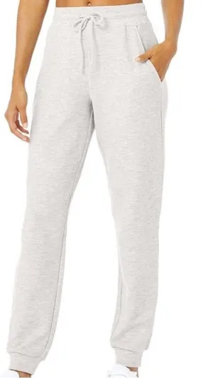Alo Micro‎ Waffle Fireside Jogger Sweatpant Dove Grey Heather XXS thumbnail 1