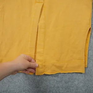 Pilcro Anthropologie Mustard Yellow Shirt Split Back Henley Top XS Cotton Casual thumbnail 5