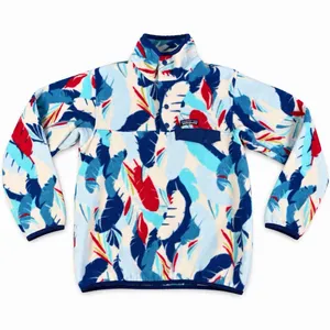 Patagonia Synchilla Snap T Fleece Pullover Women's Small Feather Dance Print thumbnail 1