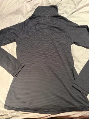 Under armour heatgear loose micro stripe 1/4 quarter long sleeve shirt thumbnail 4