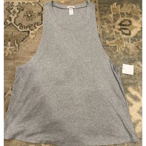 Eberjey Elon Ribbed Jersey Pajama Top Grey Sz M NWOT NEW $81 thumbnail 3