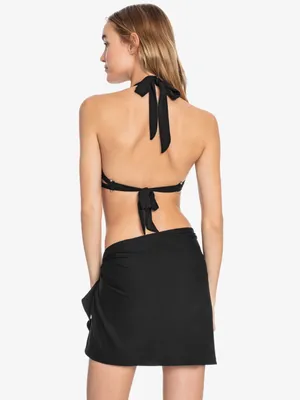 Robin Piccone Black ‘Ava’ Pareo Wrap Bathing Suit Cover Up, One Size thumbnail 5