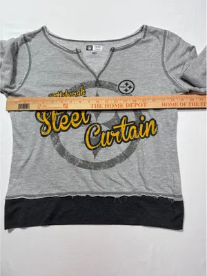 Pittsburgh Steelers Steel Curtain Grey Sweatshirt - Womens S thumbnail 4