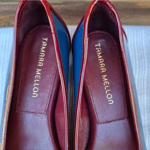 NWOB Tamara Mellon Flats Red Size 6 thumbnail 5