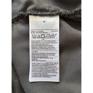 Old Navy Charcoal Black Velvet V-Neck Long Sleeve Blouse thumbnail 6