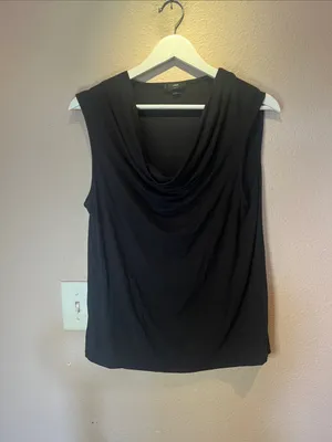 J. Crew Women’s 365 Black Sleeveless Slouchy Top Size Small thumbnail 2