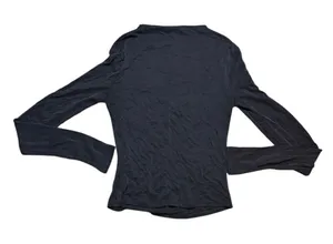 🖤 Free People High Neck Open Back‎ Long Sleeve Top M 🖤 thumbnail 1