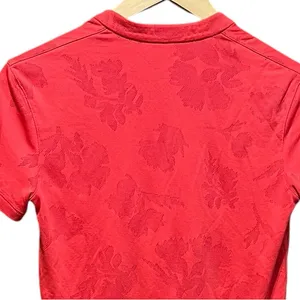 NIKE WOMEN DRI FIT VICTORY GOLF V-Neck POLO Size‎ Small Red thumbnail 8