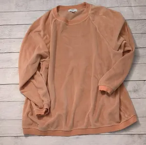 soft peach color sweatshirt size small thumbnail 1