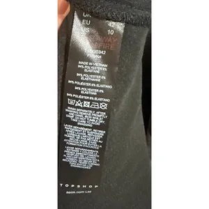 TOPSHOP Black One Shoulder Satin Slip Mini‎ Dress Size US 10 NWT thumbnail 6