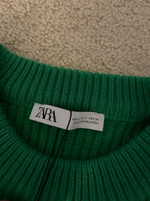 ZARA Green Knit Sweater thumbnail 2