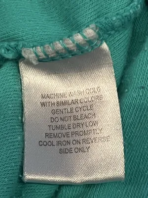 One Step Up Shorts Womens M Blue Terry Sweat Drawstring Lounge Summer Casual thumbnail 4
