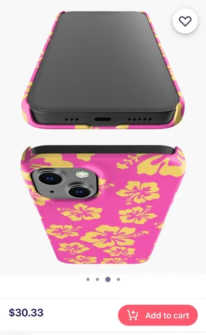 Hibiscus Flower Aloha iPhone 14 Pro Case Multi thumbnail 2