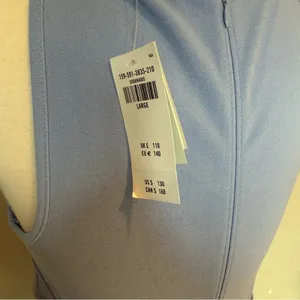Abercrombie & Fitch Boatneck Side Cutout Midi Dress Blue NWT Large thumbnail 4