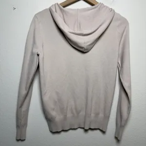 Aaeda Anthropologie Women Hoodie Sweater Flower Applique‎ Zip Up Hooded thumbnail 3
