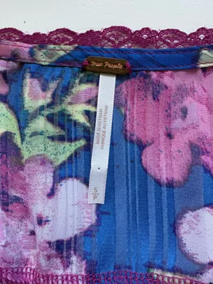 Free People Spring Fling Mini Dress Ultra Violet Combo w/ slip thumbnail 7