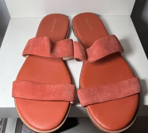 Cole Haan Women's Findra‎ II Slide Sandal Cinnabar Suede Sz 9B thumbnail 1