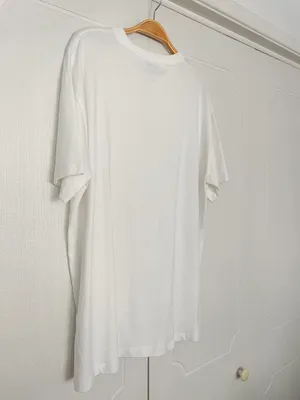 NA-KD Basic Round Neck Oversized Tee Off-white thumbnail 5