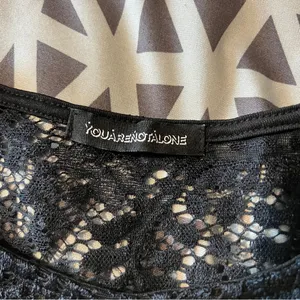 You Are Not Alone Black Lace‎ Long Sleeve Top Size S thumbnail 8