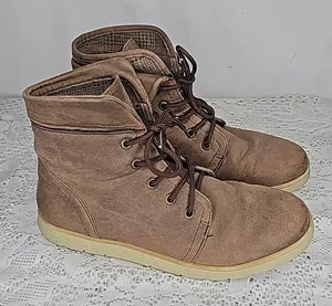 Cliffs BTW White Mountain Derby brown lace up high top ankle boots sz 8.5 thumbnail 1
