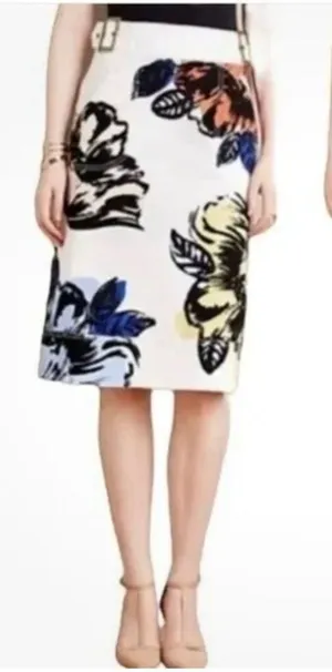 Anthropologie skirt by Maeve bold floral sz 6 thumbnail 1