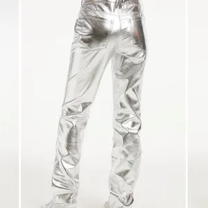 Good American Good Icon Metallic Faux Leather Size 8/29 thumbnail 8